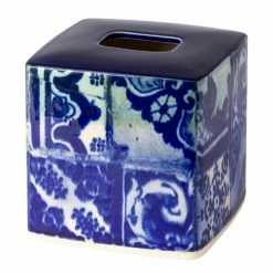 Costa Nova - Lisboa Blue Tile Boutique Tissue 15cm