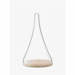 LSA - Cloche Dome W/Oak Base 21x35cm