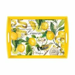 Michel Design - Lemon Basil Decoupage Wooden Large Tray